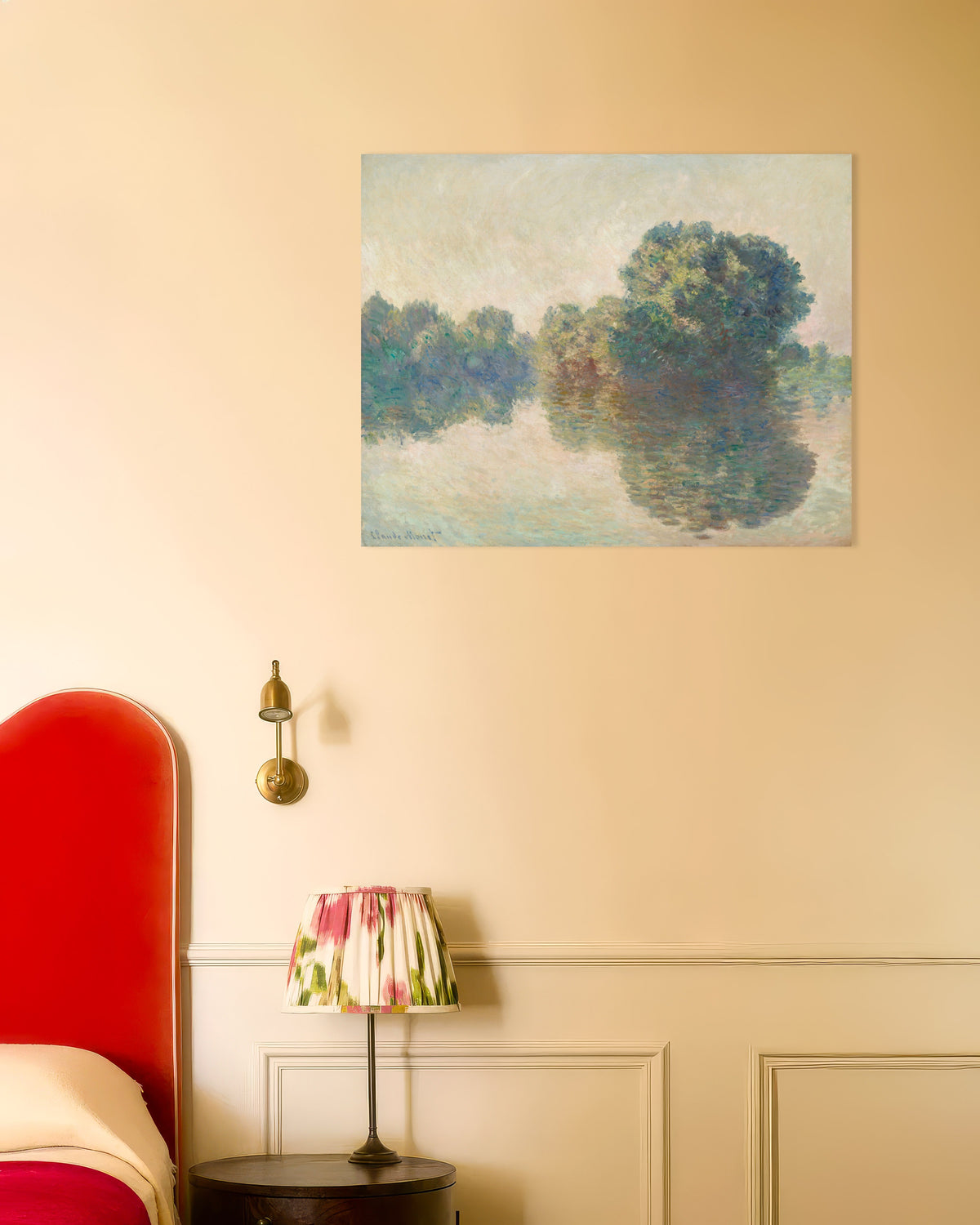 Plakat Seinen ved Giverny (1897) av Claude Monet