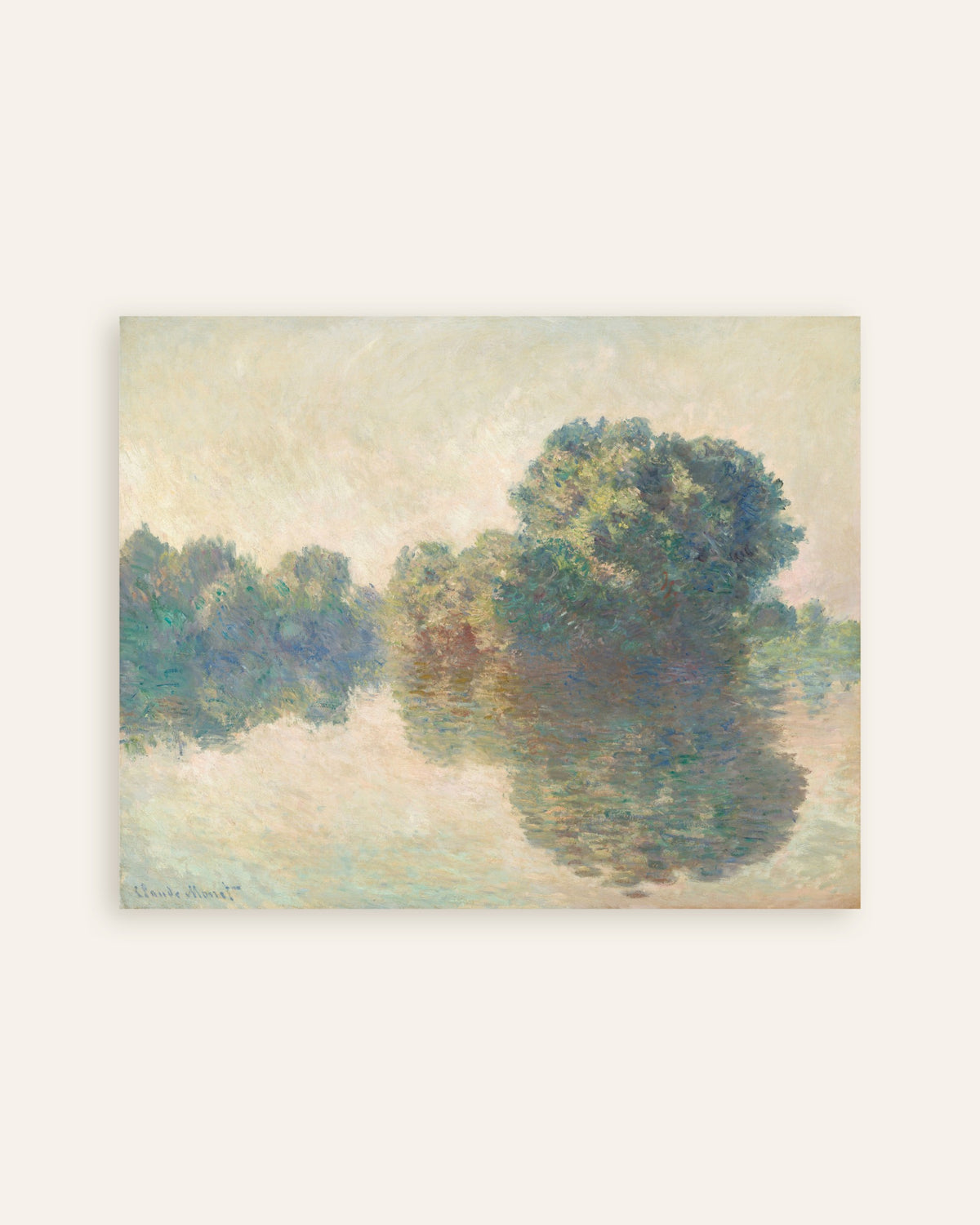 Plakat Seinen ved Giverny (1897) av Claude Monet, miniatyr