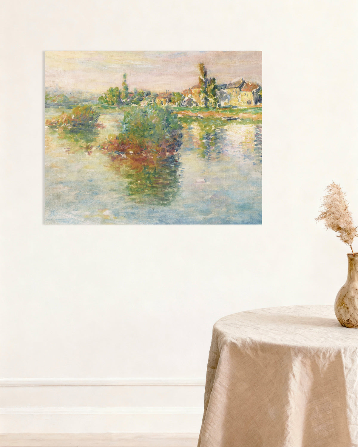Plakat Seinen ved Lavacourt (1879) av Claude Monet