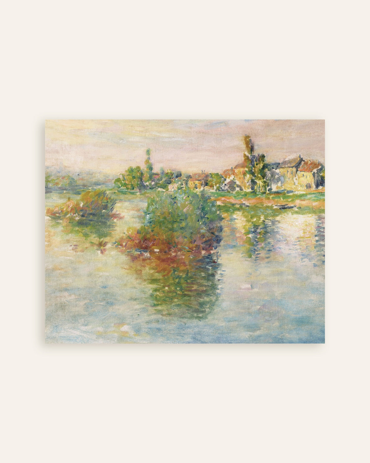 Plakat Seinen ved Lavacourt (1879) av Claude Monet, miniatyr