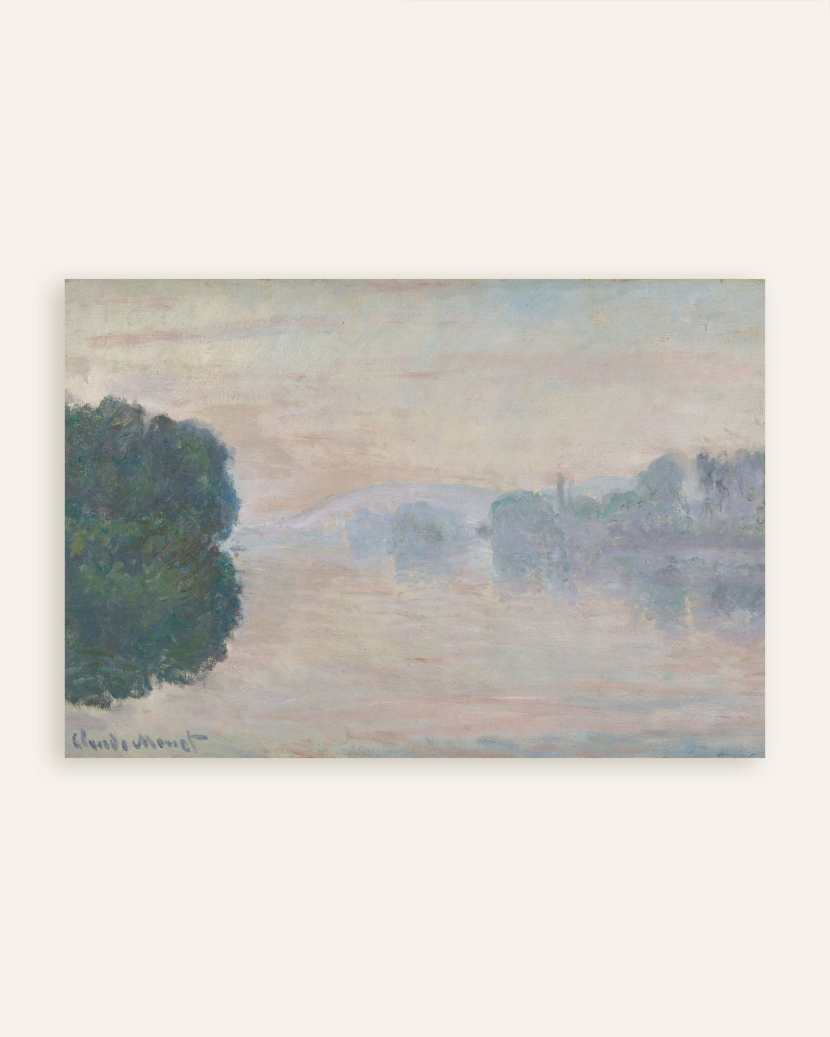 Plakat Seinen i tåken (1894) av Claude Monet, miniatyr