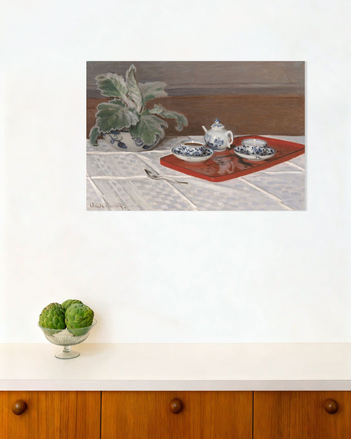 Plakat Teserviset (1872) av Claude Monet