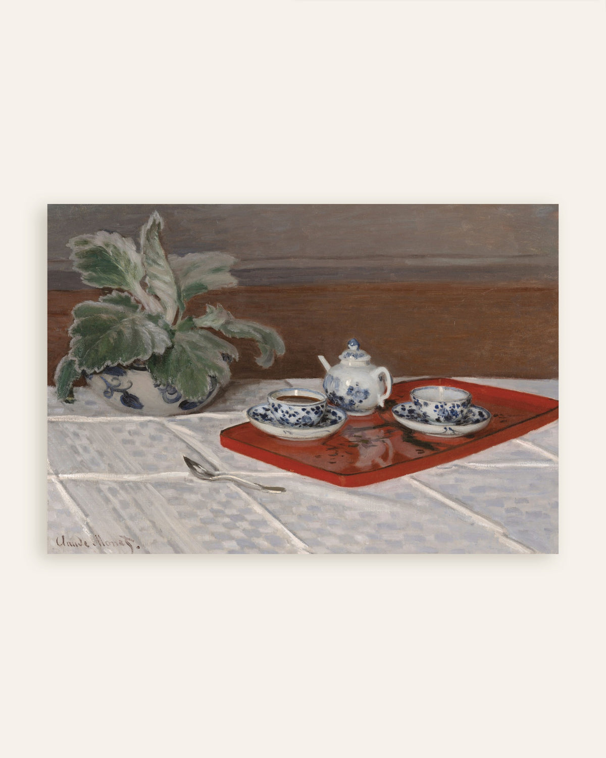 Plakat Teserviset (1872) av Claude Monet, miniatyr