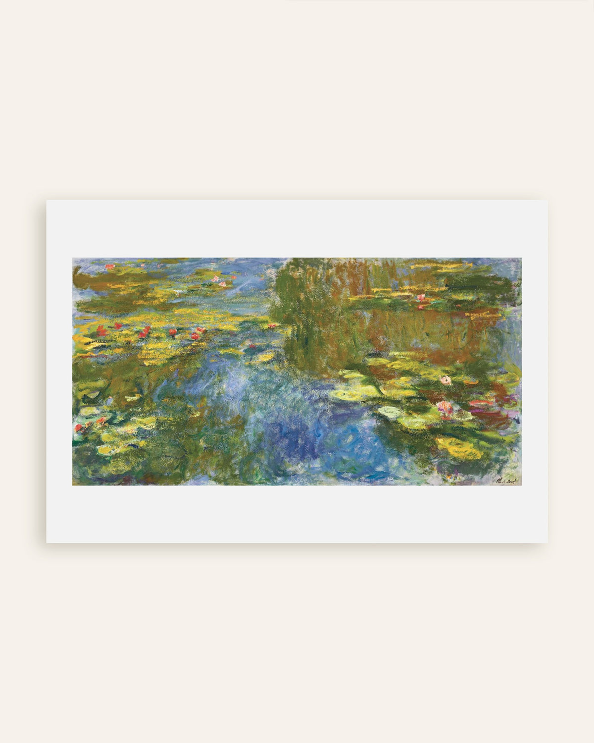 Plakat Vannliljedammen (ca. 1917–1919) av Claude Monet, miniatyr