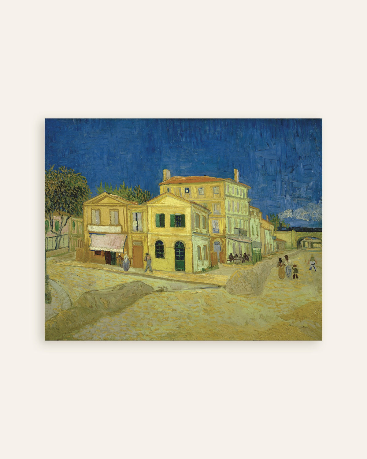 Poster av Det gule huset, Gaten (1888) av Vincent van Gogh, miniatyrbilde