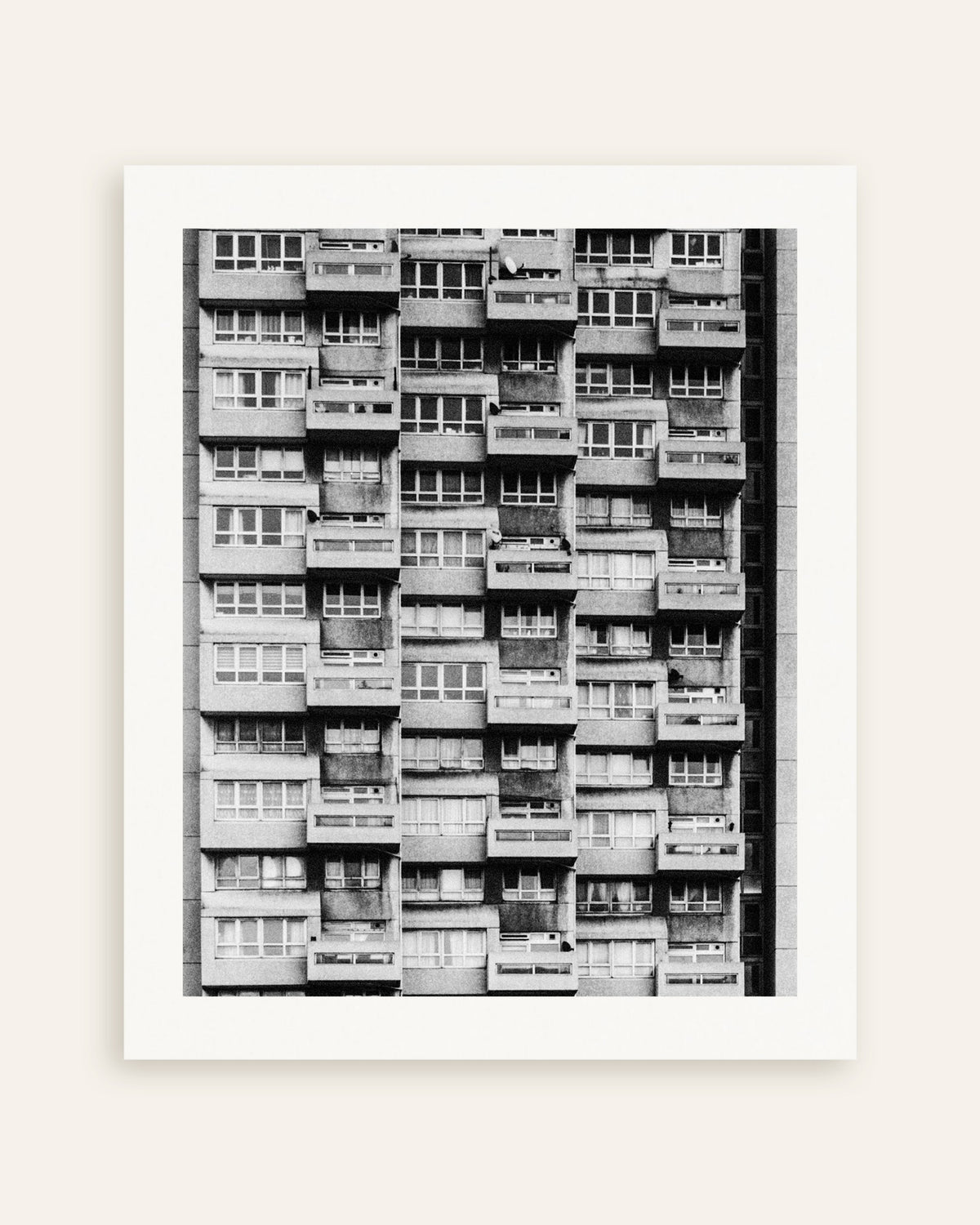 Poster of Tower Block Facade With Balconies, thumbnail