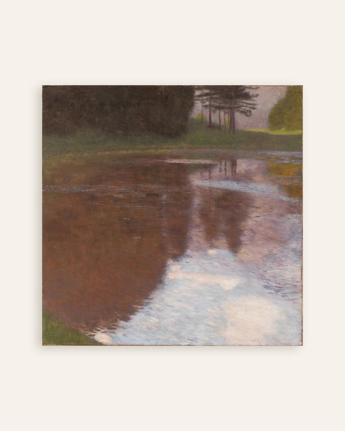 Plakat Stille dam (1899) av Gustav Klimt, miniatyr