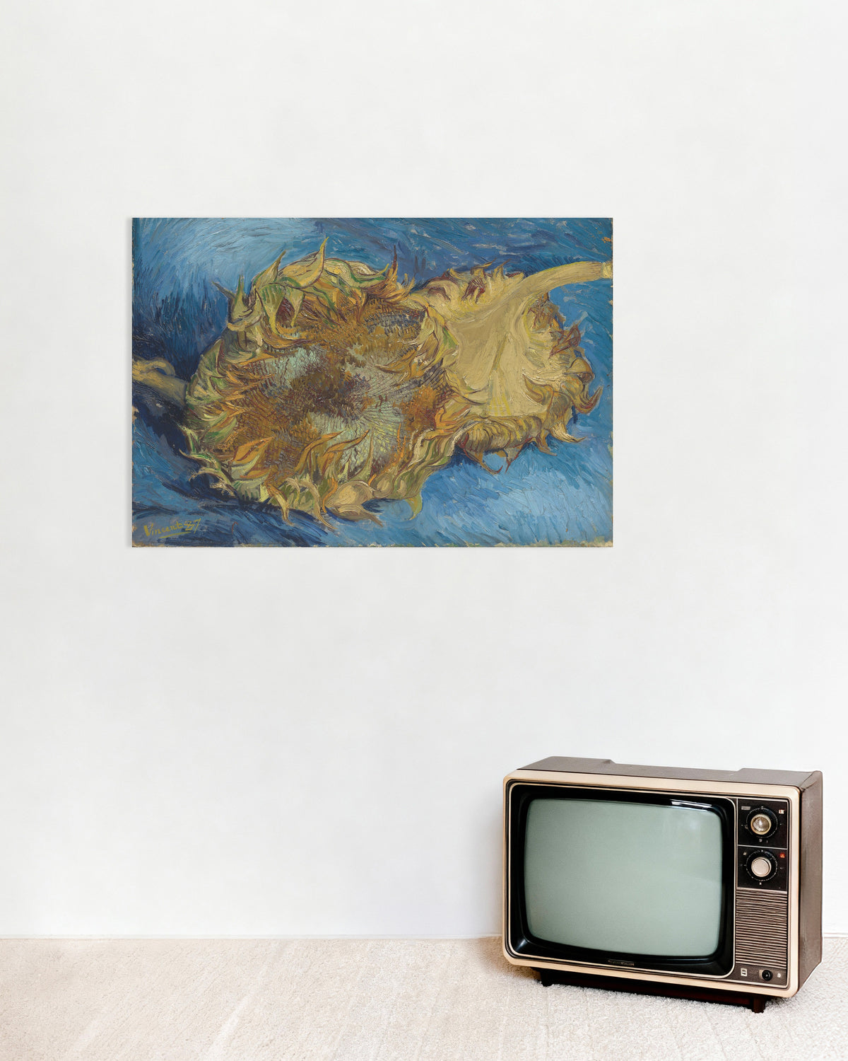 Poster av To avskårne solsikker (1887) av Vincent van Gogh
