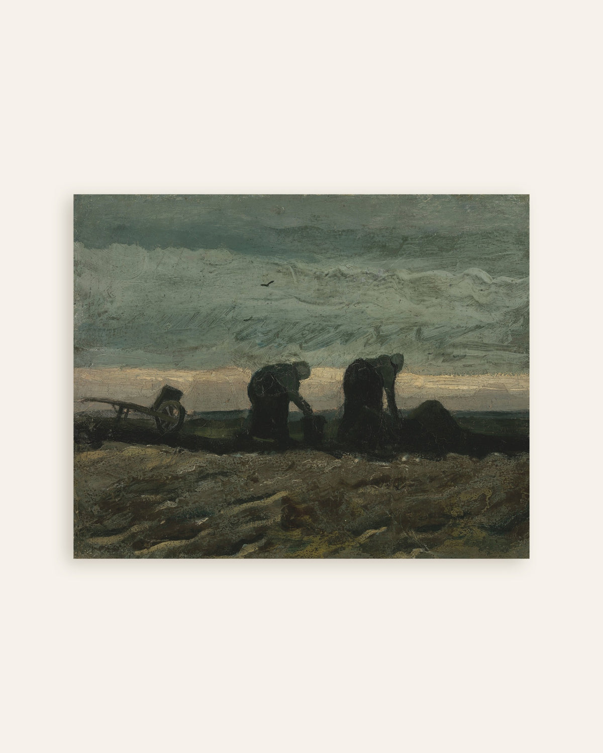 Poster av To kvinner på heia (1883) av Vincent van Gogh, miniatyrbilde