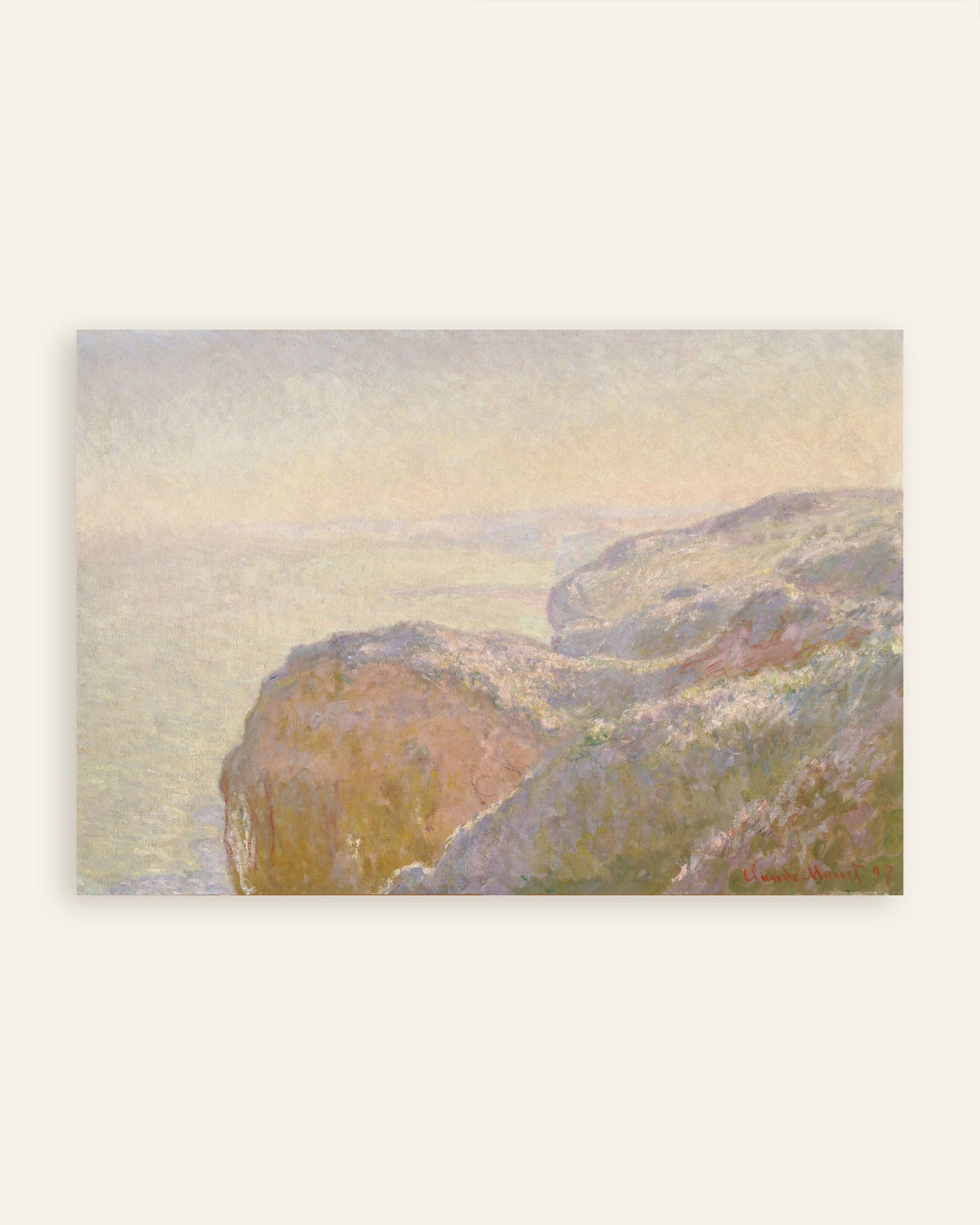 Plakat Val-Saint-Nicolas nær Dieppe, morgen (1897) av Claude Monet, miniatyr