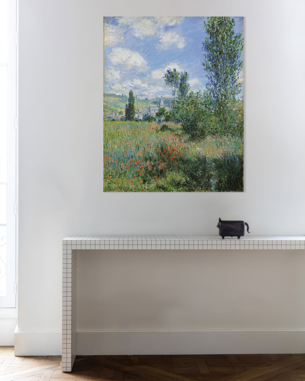 Poster of View of Vétheuil (1880) by Claude Monet