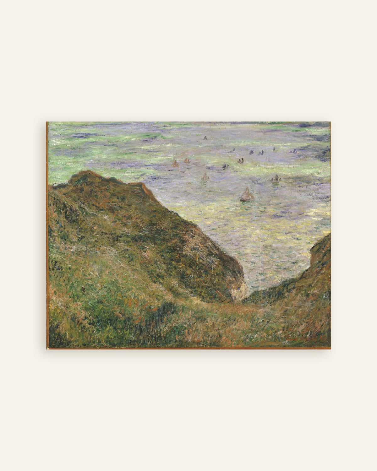 Poster of View over the Sea (1882) by Claude Monet, thumbnail