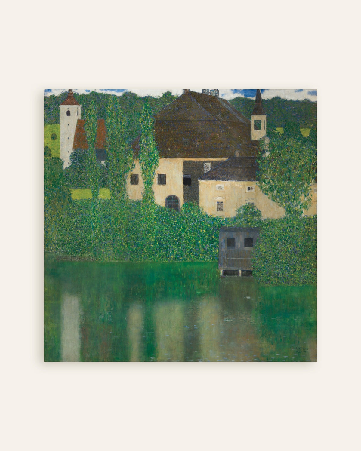 Poster av Vannslottet (1908–1909) av Gustav Klimt, miniatyrbilde