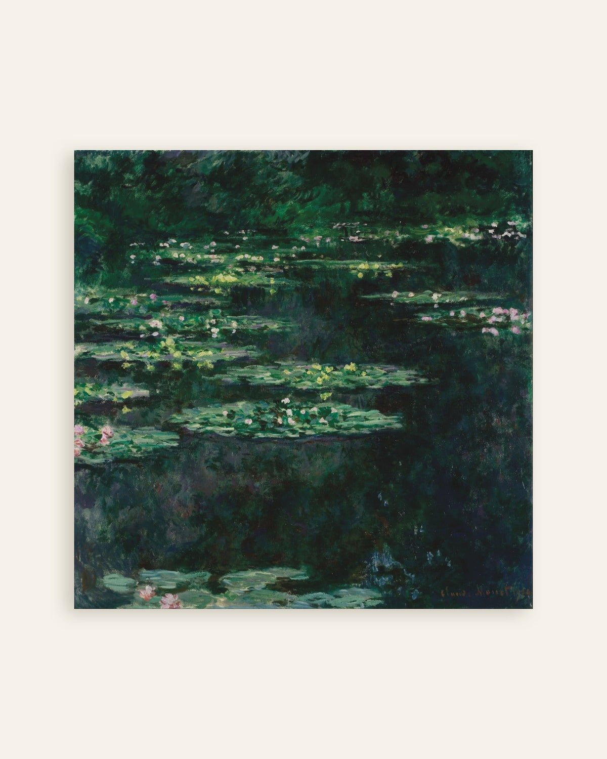 Plakat Vannliljer (1904) av Claude Monet, miniatyr