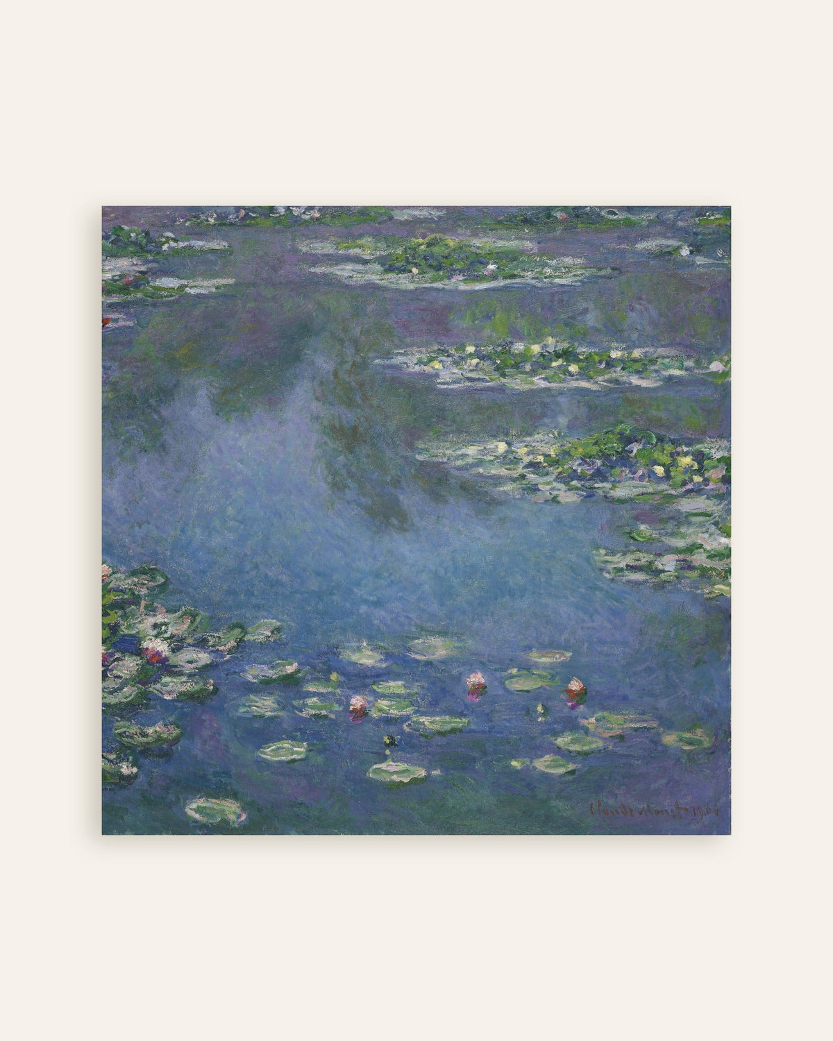 Plakat Vannliljer (1906) av Claude Monet, miniatyr