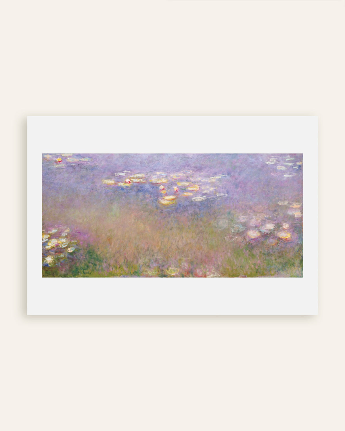 Plakat Vannliljer (ca. 1915–1926) av Claude Monet, miniatyr