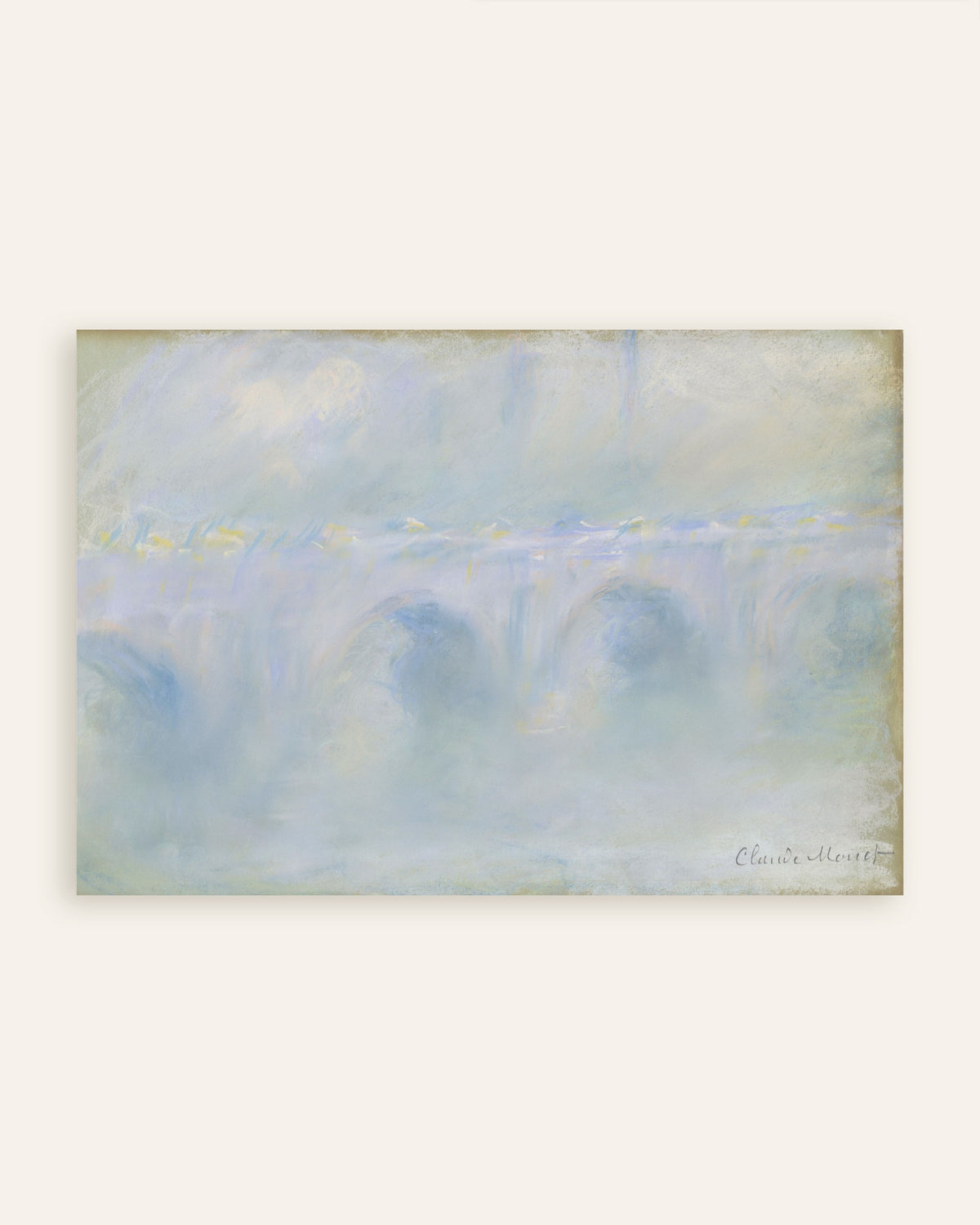 Plakat Waterloo Bridge (1901) av Claude Monet, miniatyr