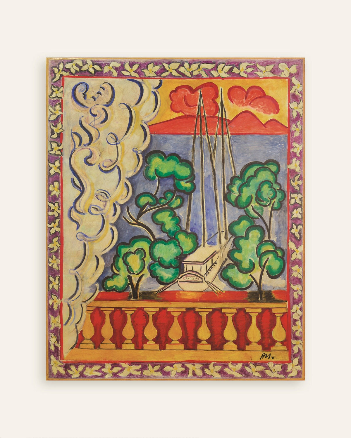 Poster of Window in Tahiti (1935) by Henri Matisse, thumbnail