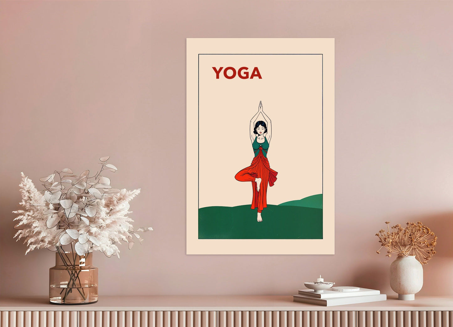 Poster of Yoga poster, tree pose